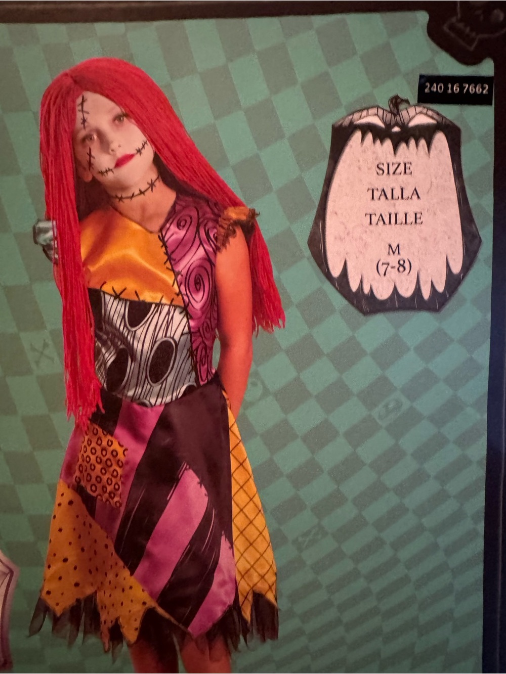 NWT Girl's 7/8 Sally Nightmare Before Xmas Halloween Costume Dress